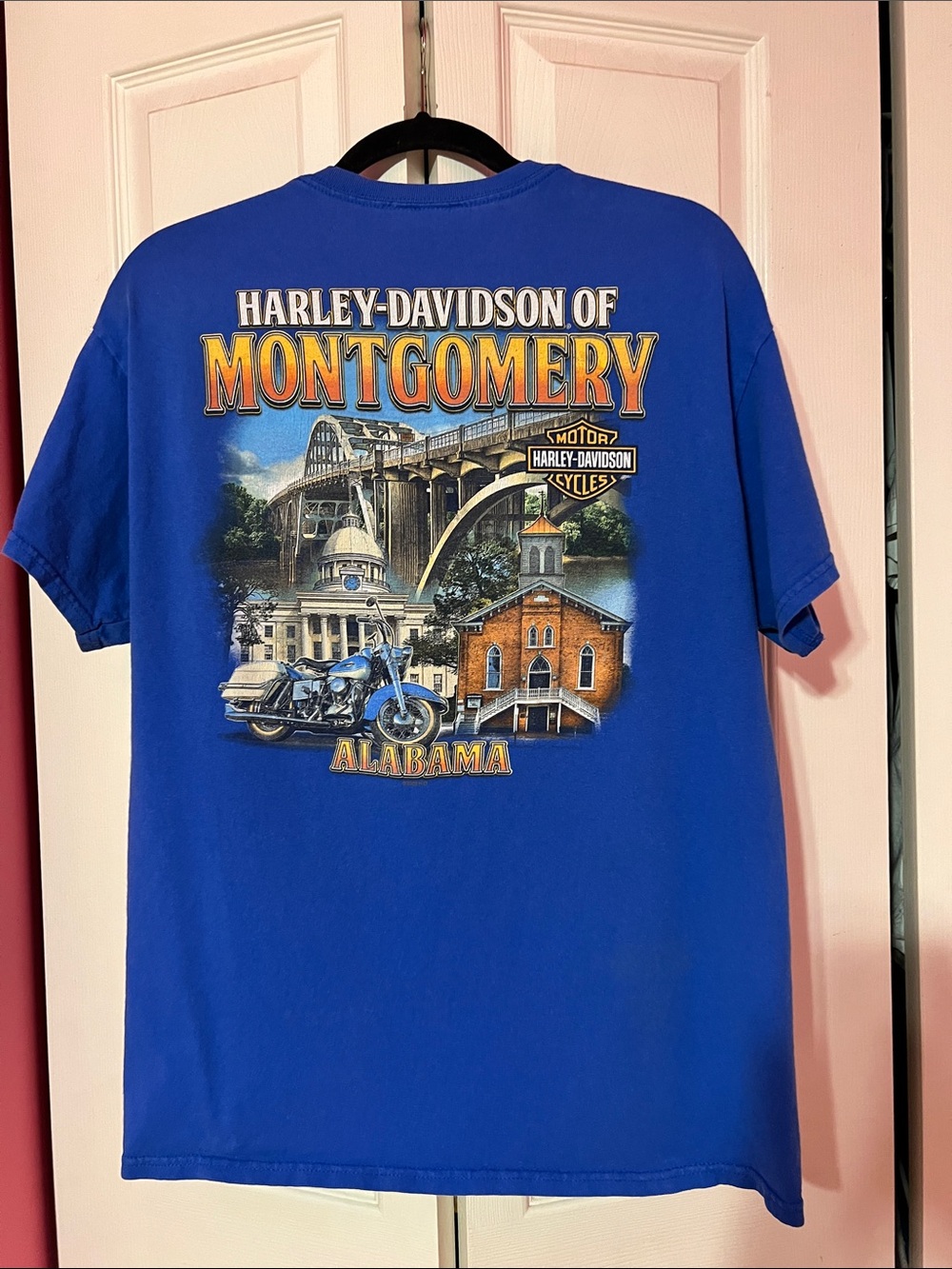 Harley-Davidson Men’s Royal Blue Montgomery Alabama Graphic Tee
Size Large